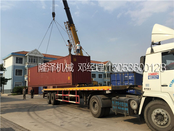 越南客戶定做的爆米花機裝滿了整個集裝箱