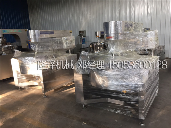 山東濟南客戶采購的(de)多(duō)台電加熱(rè)餡料炒鍋