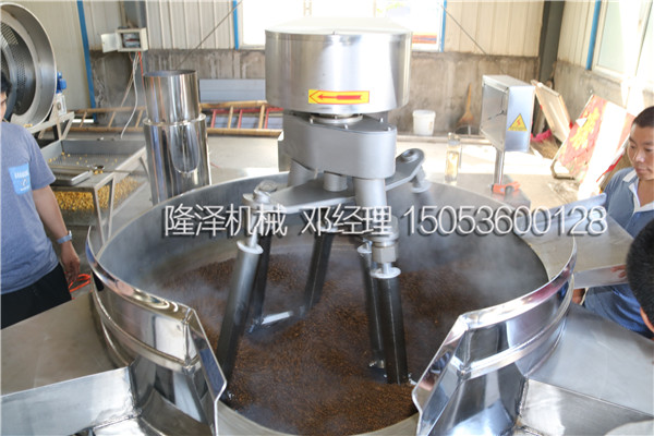 全自動(dòng)電磁攪(jiǎo)拌炒藥機(jī)仿人工翻炒試機現場